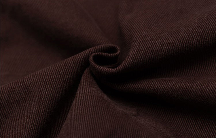 Sherpa-Lined Jacket – Stand Collar & Relaxed Fit | Yamalinclothes