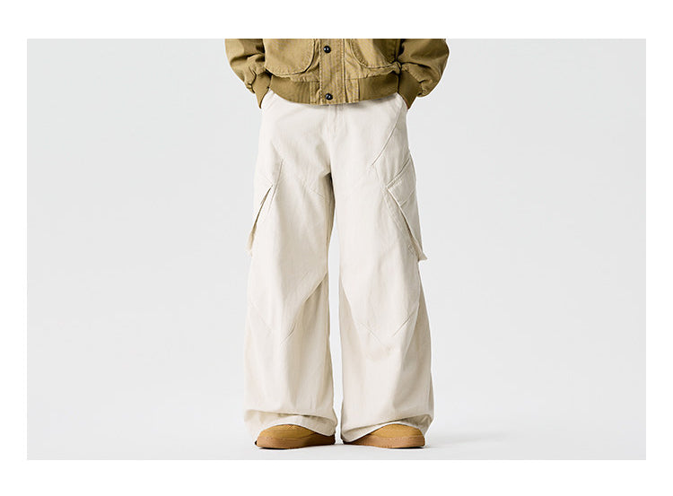 American Vintage Warm Earth-Tone Cargo Jacket – Relaxed Men's Spring Autumn Coat