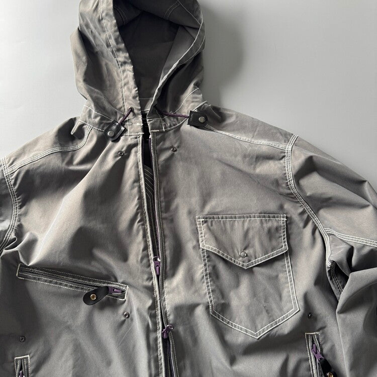 Reflective Hooded Outdoor Jacket – Japanese Functional Workwear Camping Unisex