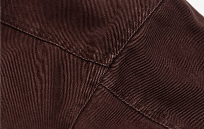 Sherpa-Lined Jacket – Stand Collar & Relaxed Fit | Yamalinclothes