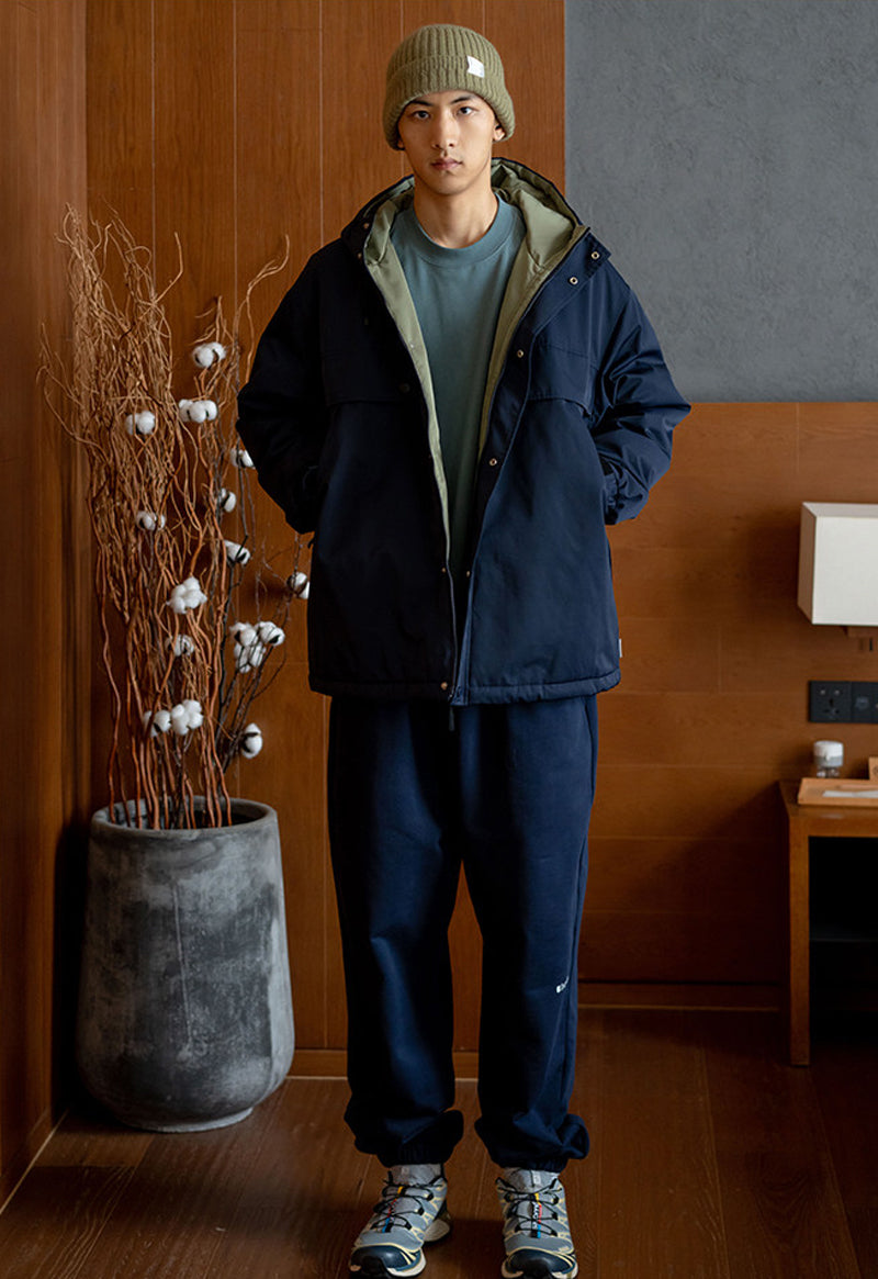 Hooded Padded Jacket – Large Flap Pockets | Yamalinclothes
