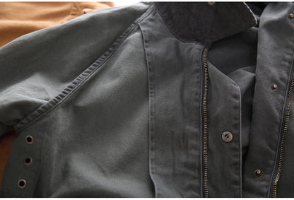 Canvas Double-Pocket Functional Jacket – Abrasion-Resistant Oversized Unisex – Japanese vintage | fall outfits 2026 | fall winter outfits | classy winter outfits | lazy comfy outfits | japanese streetwear | vintage workwear | yamalin clothes | Yamalinclothes