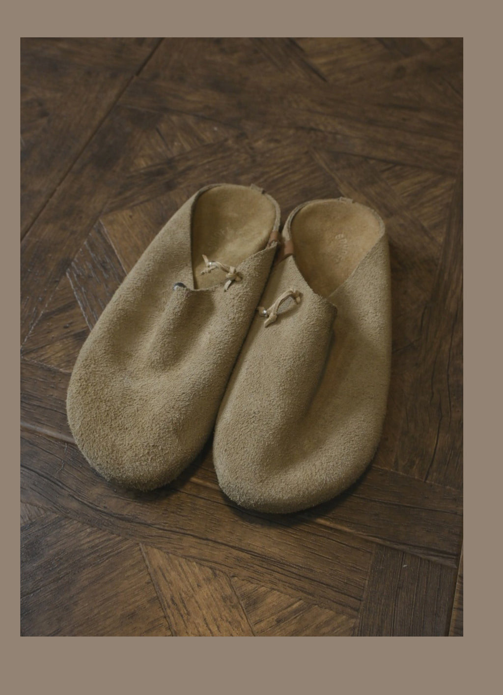 Sonofloong Retro Genuine Leather Mules - Silver Buckle Thick-Soled Cork Birkenstock Style