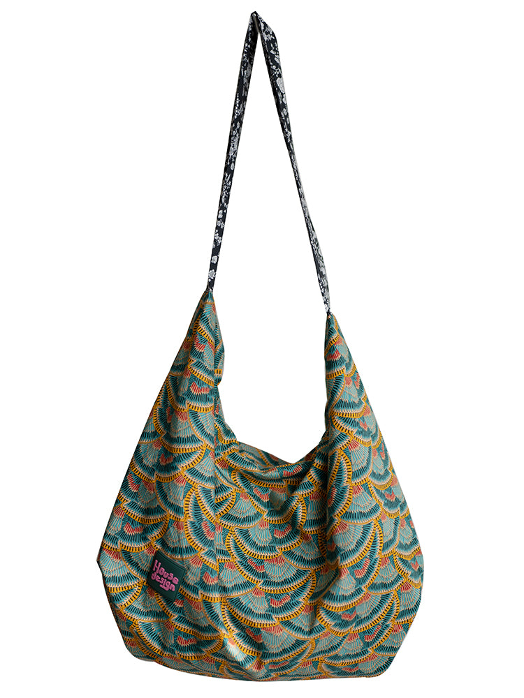 Original Spring Summer New Print Large Capacity Retro Shoulder Bag Fashion Crossbody Lightweight Tote Bag