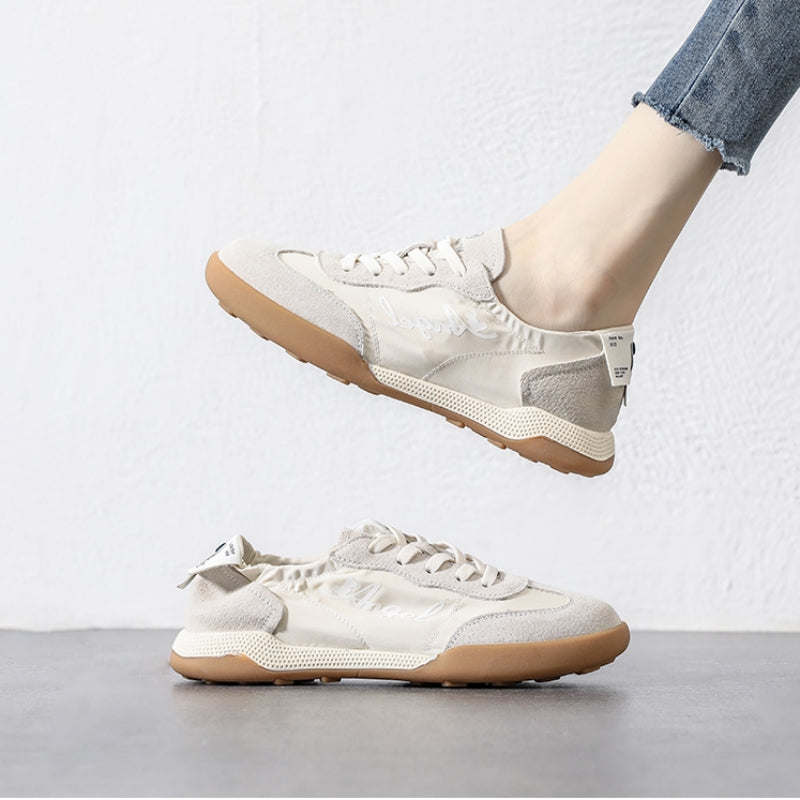 Women's Canvas Forrest Gump Shoes - Soft-Sole Breathable White Casual Sneakers