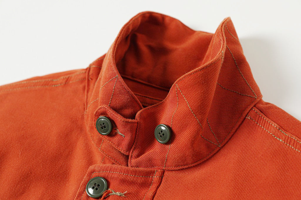 Heavy Washed Vintage N1 Deck Jacket Jungle Cloth Hellhound Jacket Turn-down Collar Retro Khaki