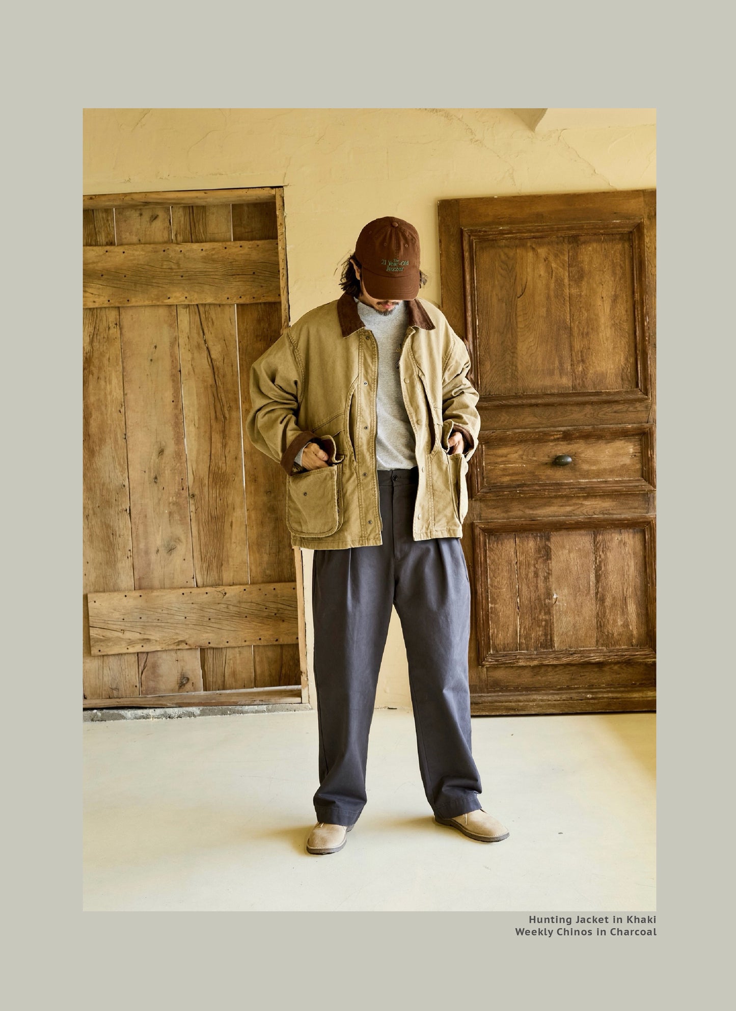 FW25 USAGE Hunting Jacket - Yamalin Heavy Year Washed Cotton Barn Hunting Silhouette Jacket
