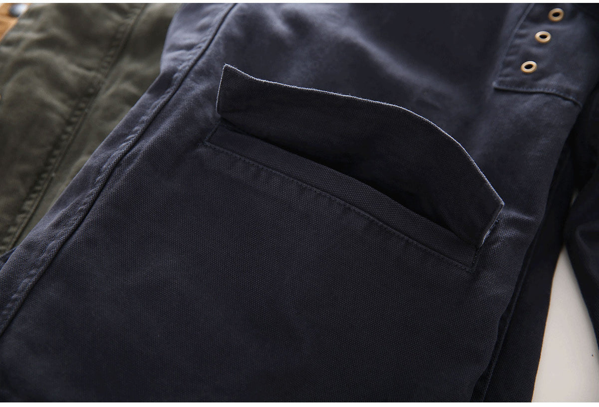 Canvas Double-Pocket Functional Jacket – Abrasion-Resistant Oversized Unisex – Japanese vintage | fall outfits 2026 | fall winter outfits | classy winter outfits | lazy comfy outfits | japanese streetwear | vintage workwear | yamalin clothes | Yamalinclothes