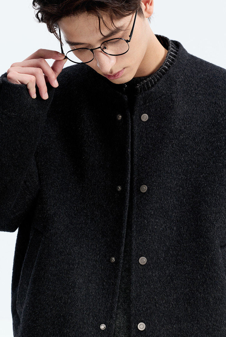 100% Wool Double-Faced Wool Jacket – Japanese Loose Unisex – Coats Jackets | japanese streetwear | vintage workwear | unisex | Yamalinclothes