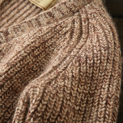X06 Heavy all wool! Italian single foreign trade tail goods high-end men's autumn and winter knitted cardigan thickened sweater coat