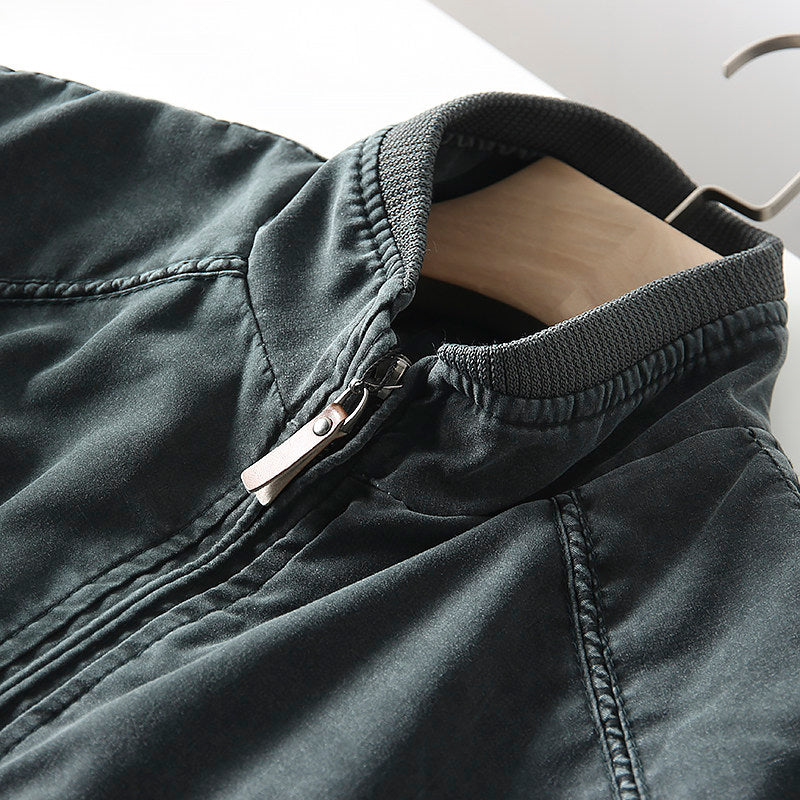 Quilted Stand-Collar Cotton Jacket – Light Warm Oversized Unisex – Japanese vintage | fall outfits 2026 | fall winter outfits | classy winter outfits | lazy comfy outfits | japanese streetwear | vintage workwear | yamalin clothes | Yamalinclothes