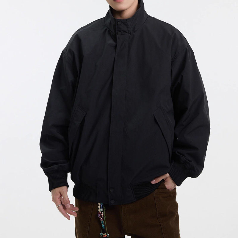 Autumn and winter American flying Harrington jacket men's stand-up collar baseball couple khaki cleanfit padded jacket | Japanese vintage | yamalin clothes | Yamalinclothes