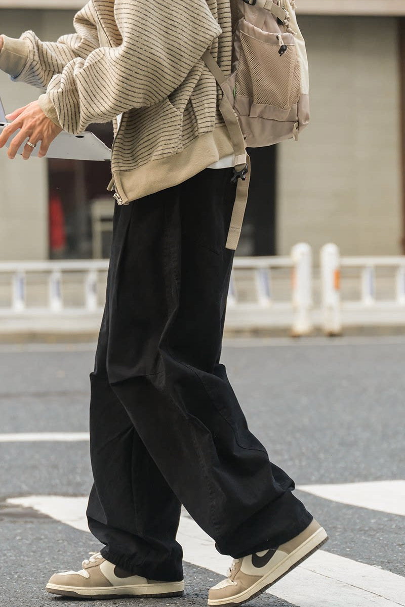 Cotton Utility Pants – Washed Finish & Panel Seams | Yamalinclothes