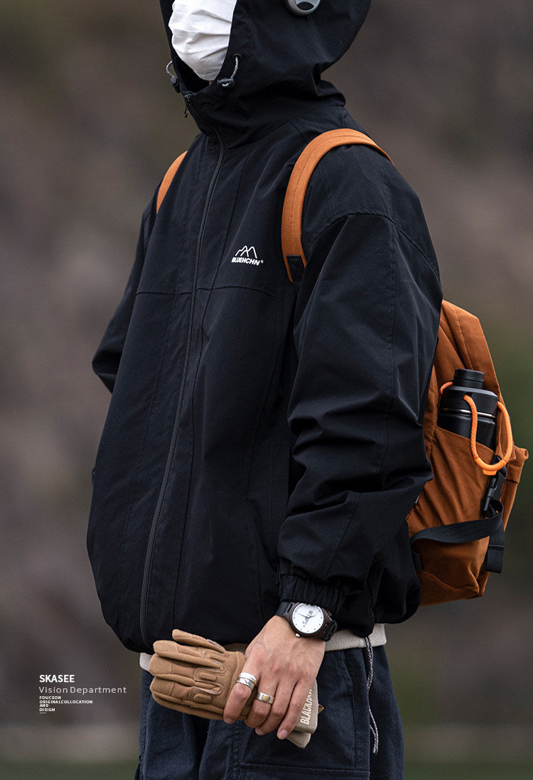 Waterproof Hooded Outdoor Workwear Jacket – Mountain Oversized Unisex