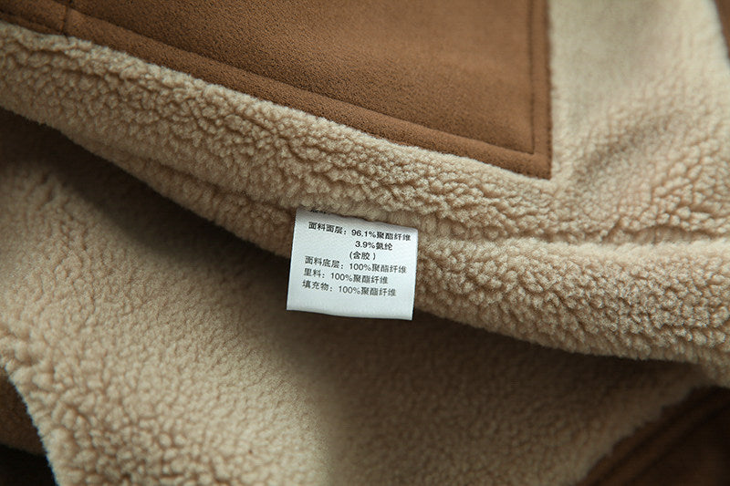Suede Fleece Workwear Jacket – American Retro Thick Warm Unisex – Japanese vintage | fall outfits 2026 | fall winter outfits | classy winter outfits | lazy comfy outfits | japanese streetwear | vintage workwear | yamalin clothes | Yamalinclothes