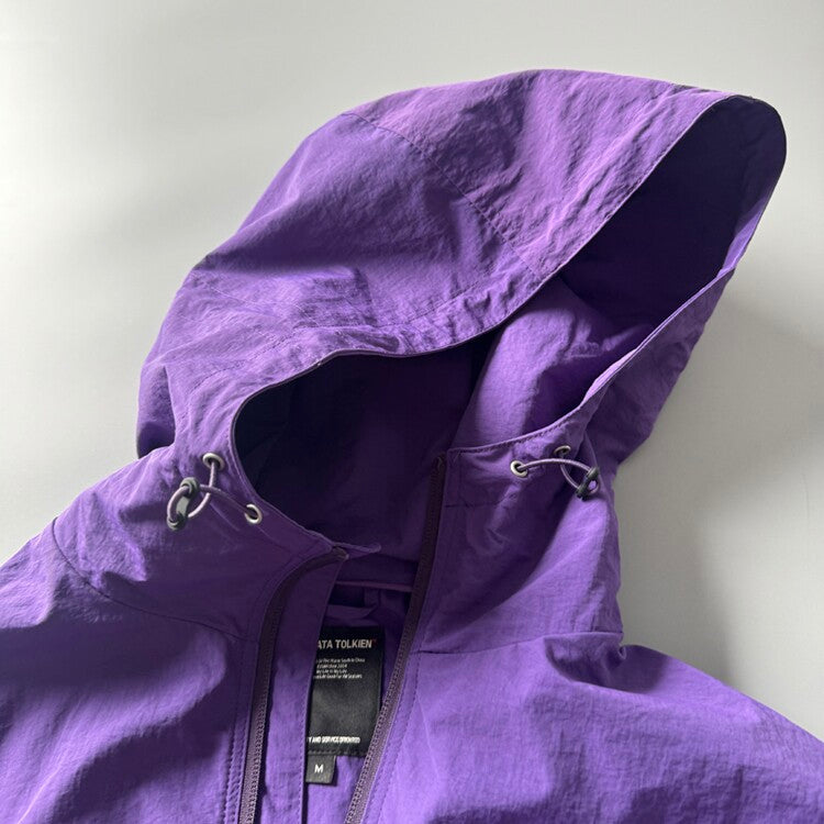 Mountain Outdoor Hooded Jacket – Cycling Loose Nylon Unisex