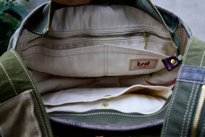 صناعة ثقيلة، قماش سميك، وصلات قماش بايجيا، حقيبة كتف واحدة، حقيبة كروس، حقيبة بائع جرائد، حقيبة كاجوال للرجال والنساء 8700