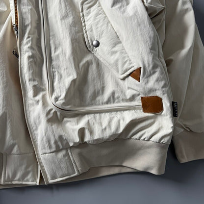 90% Duck Down Harrington Stand-Collar Jacket – Japanese Retro Thickened Unisex