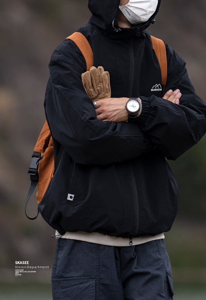 Waterproof Hooded Outdoor Workwear Jacket – Mountain Oversized Unisex