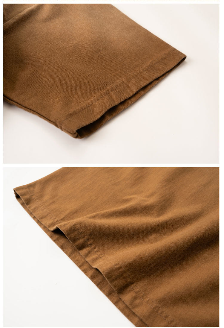 Cotton T-Shirt – Gradient Wash & Sashiko Embroidery | Yamalinclothes