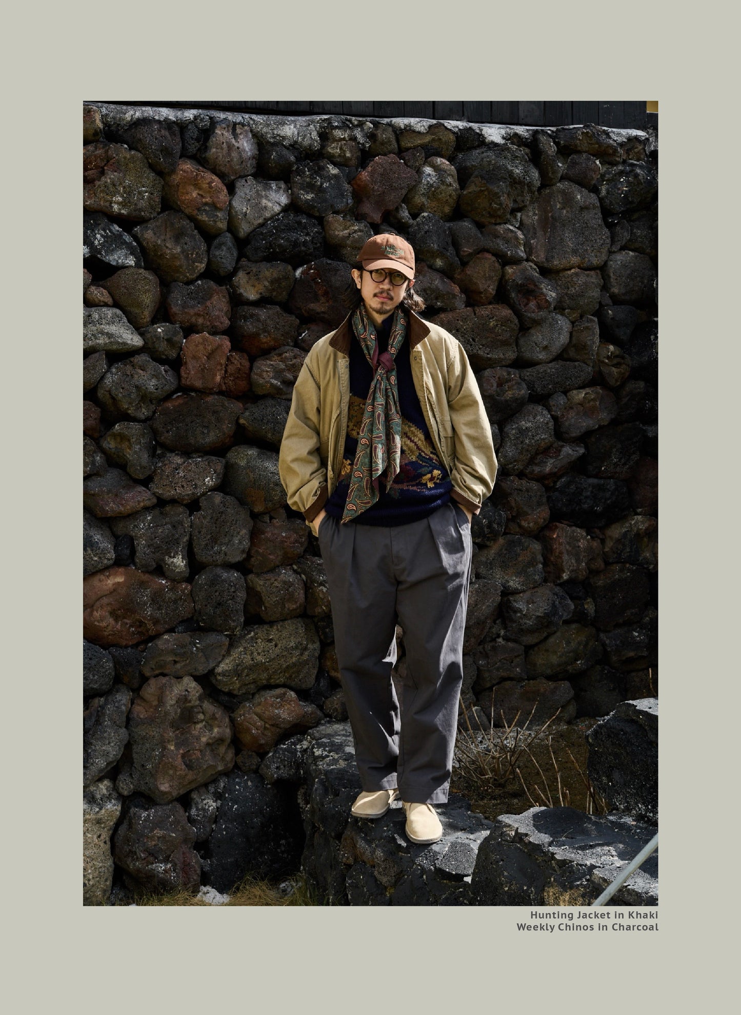 FW25 USAGE Hunting Jacket - Yamalin Heavy Year Washed Cotton Barn Hunting Silhouette Jacket