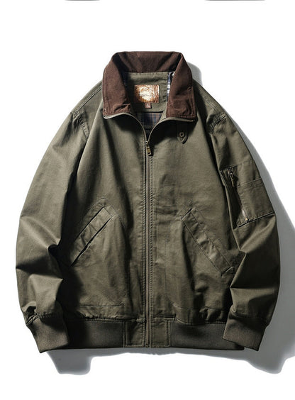 American Vintage Washed Twill Flight Jacket – Oversized Unisex