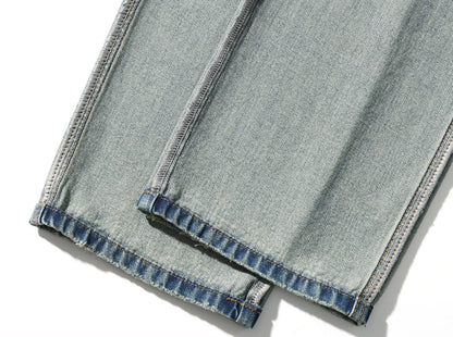 Washed Blue Jeans – Relaxed Straight Leg | Yamalinclothes
