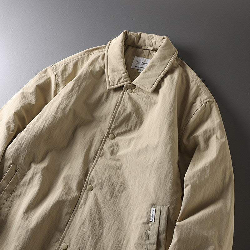 Japanese Retro Mid-Length Padded Coat – Oversized Unisex – Japanese vintage | fall outfits 2026 | fall winter outfits | classy winter outfits | lazy comfy outfits | japanese streetwear | vintage workwear | yamalin clothes | Yamalinclothes