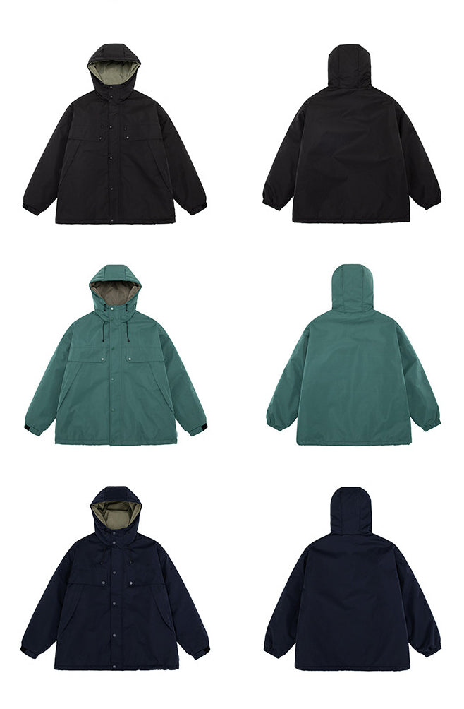Hooded Padded Jacket – Large Flap Pockets | Yamalinclothes