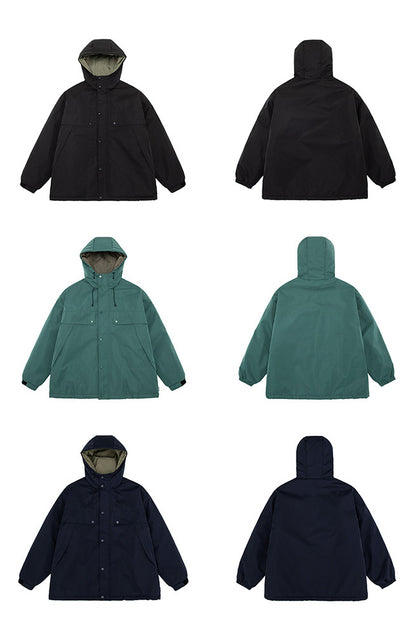 Hooded Padded Jacket – Large Flap Pockets | Yamalinclothes