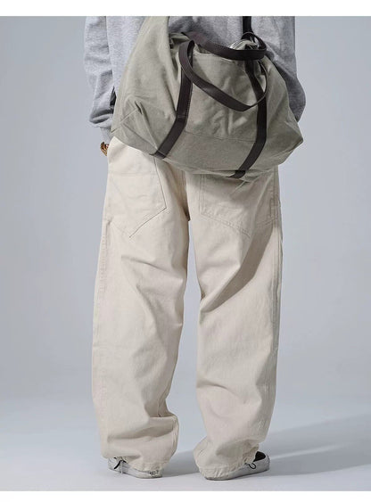 Cotton Baggy Pants – Drawstring Waist & Relaxed Leg