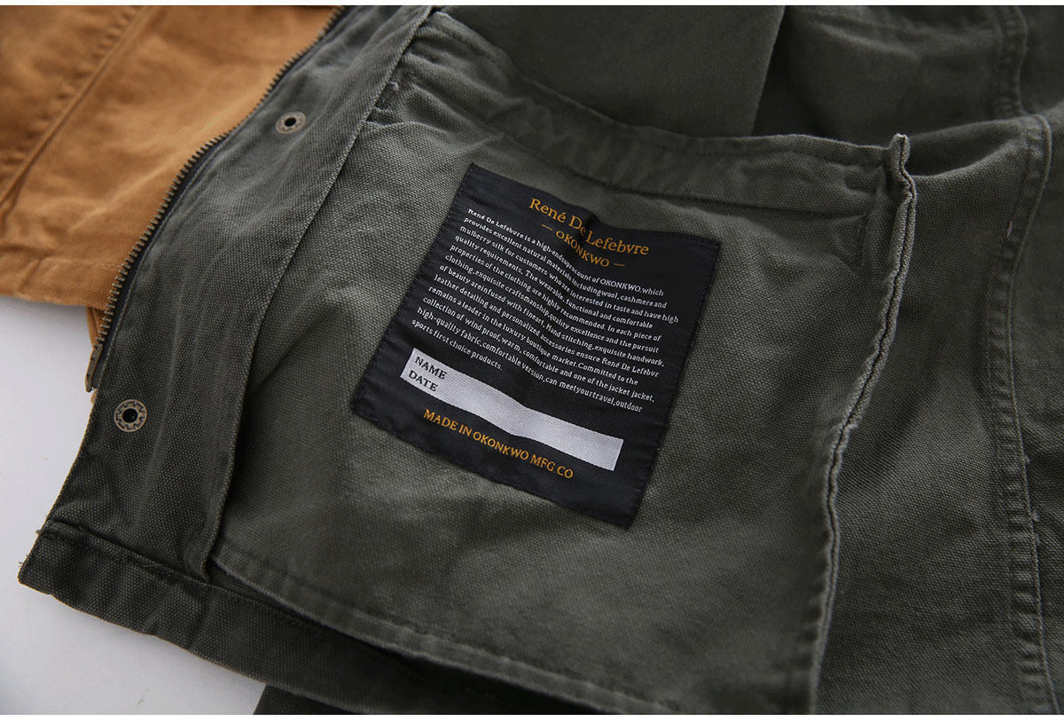 Canvas Double-Pocket Functional Jacket – Abrasion-Resistant Oversized Unisex – Japanese vintage | fall outfits 2026 | fall winter outfits | classy winter outfits | lazy comfy outfits | japanese streetwear | vintage workwear | yamalin clothes | Yamalinclothes