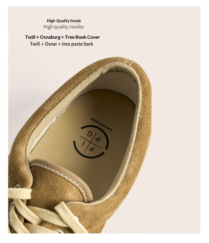 suede low-top canvas shoes Thick-soled vulcanized shoes Retro Japanese trendy men's and women's crestboard shoes 2025