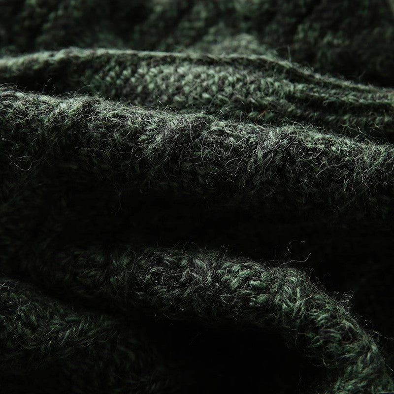 Heavy and rare! High gram full wool! Italian single foreign trade men's half turtleneck thicke ned sweater winter