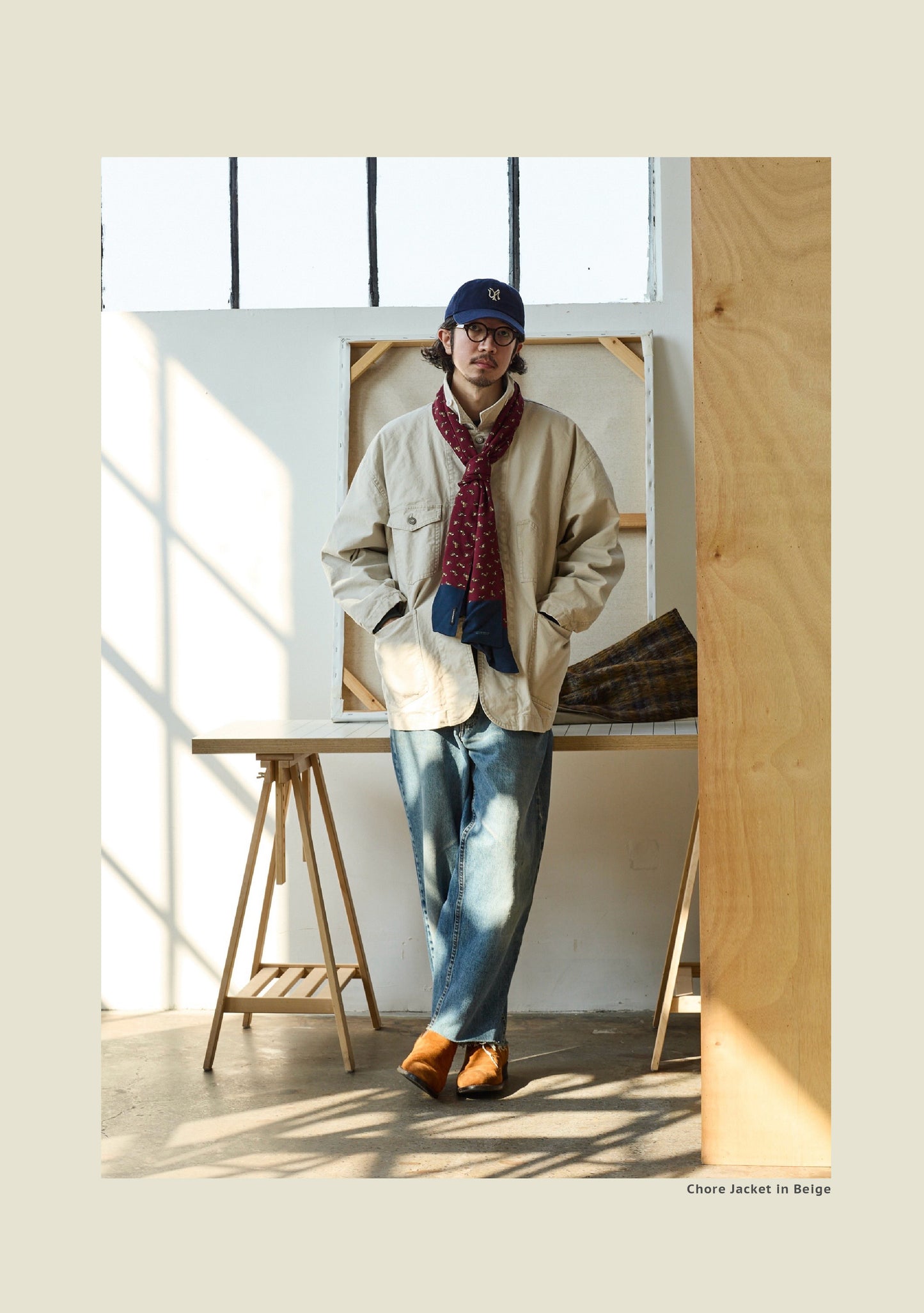 Chore Jacket - Yamalin Classic Heavy Wash French Workwear Cargo Jacket