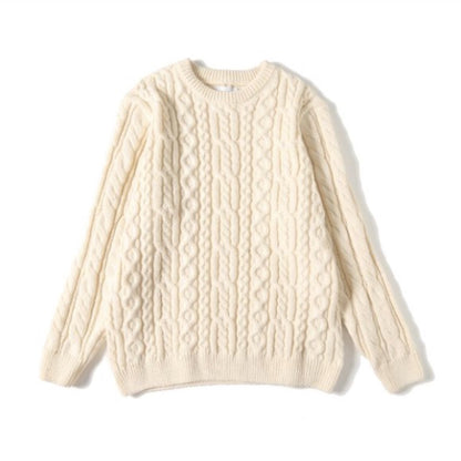 Japanese Jacquard Knit Sweater – Vintage Braided Unisex – Japanese vintage | yamalin clothes | Yamalinclothes
