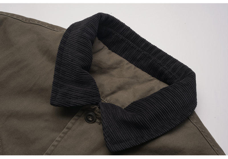 Detroit Cropped Padded Jacket – Vintage Workwear Cotton Barn Coat for Men Winter | Japanese vintage | yamalin clothes | Yamalinclothes