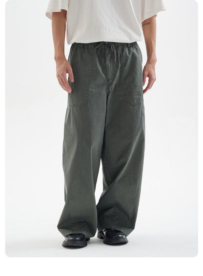 Enzyme Washed Vintage Straight Leg Casual Pants – Loose Fit Unisex All Season Trousers | Japanese vintage | yamalin clothes | Yamalinclothes