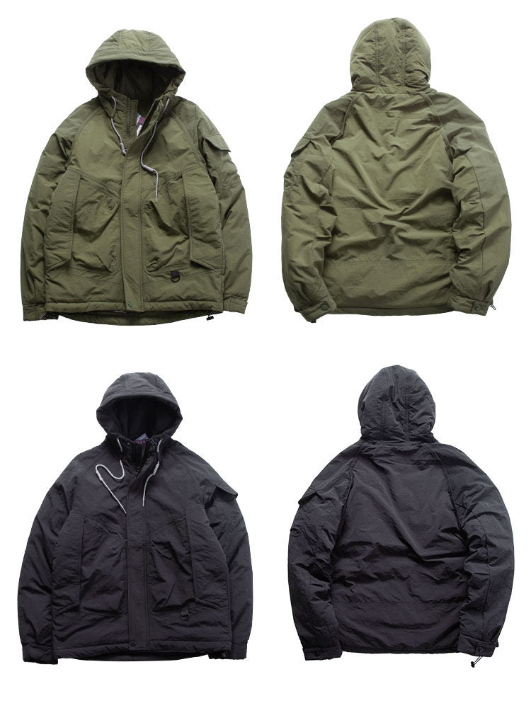 Hooded Down Jacket – Drawstring Multi Pocket | Yamalinclothes