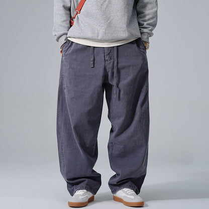 Cotton Baggy Pants – Drawstring Waist & Relaxed Leg
