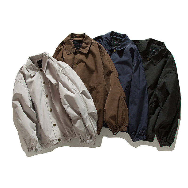 Coach Jacket – Snap Front & Drawstring Hem | Yamalinclothes