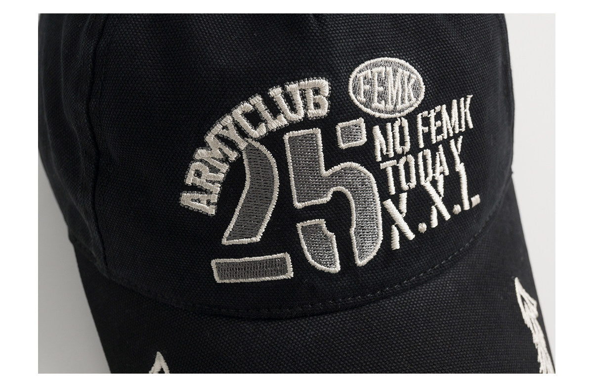 American Vintage Contrast Embroidered Baseball Cap – Washed Unisex – cap | japanese streetwear | vintage workwear | unisex | Yamalinclothes
