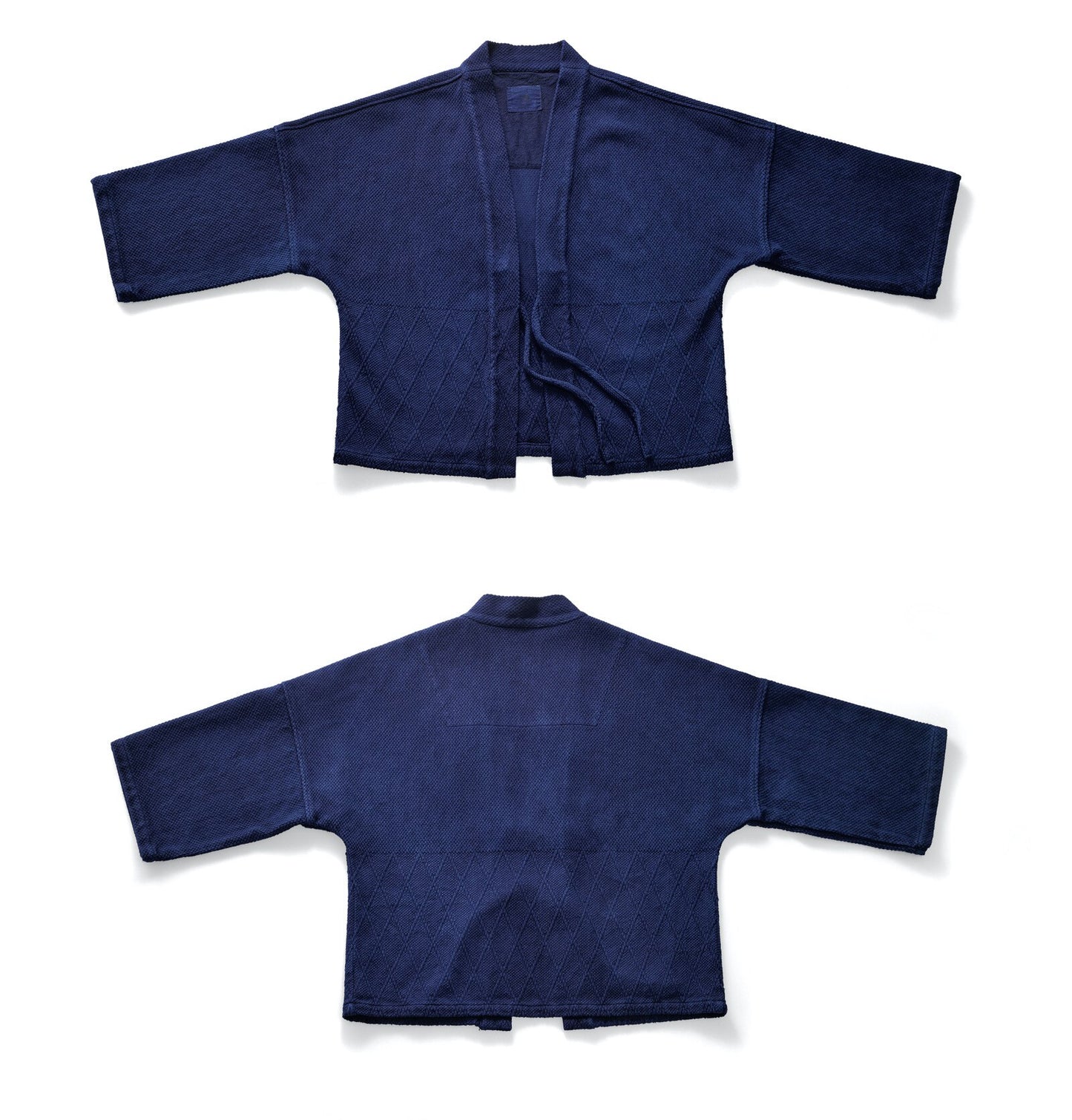Barb turtle back splicing Taoist jacket retro heavy blue dyed kendo clothing fabric – Japanese vintage | yamalin clothes | Yamalinclothes