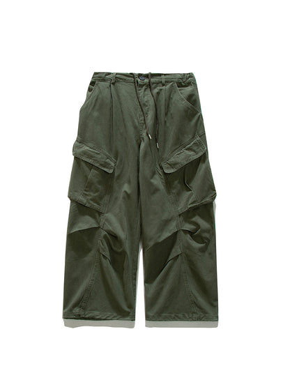 Cotton Cargo Pants – Angled Pockets & Wide Leg | Yamalinclothes