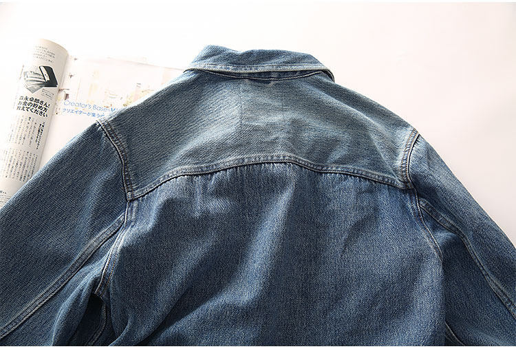 Washed Denim Jacket – Vintage Double Pocket – Coats Jackets | japanese streetwear | vintage workwear | unisex | Yamalinclothes