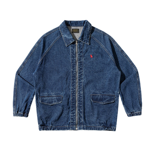 Denim Jacket – Raglan Sleeves & Flap Pockets