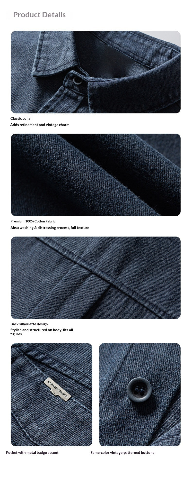 American Retro Washed Denim Short Sleeve Shirt – Loose Workwear Men’s Summer Top – Japanese vintage | yamalin clothes | Yamalinclothes