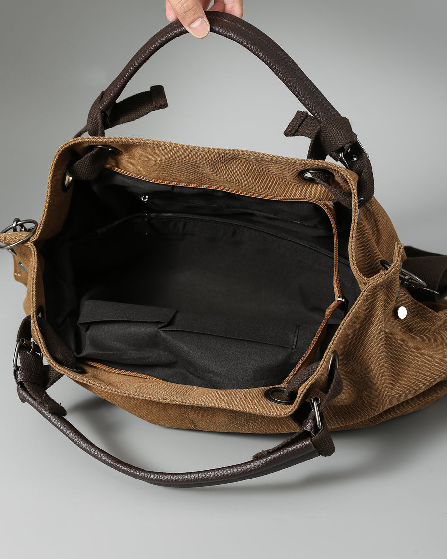 2025 New American Style Workwear Retro Commuter Large Bag Crossbody Canvas Tote Bag Melard Color Series Tote Bag – Japanese vintage | yamalin clothes | Yamalinclothes