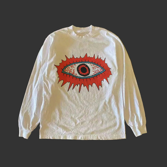 260g Heavyweight Cotton Long Sleeve T-Shirt – Niche Unisex American Retro – Japanese vintage | yamalin clothes | Yamalinclothes