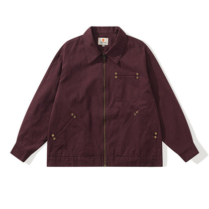 Detroit Collar Multi-Pocket Jacket – Riveted Workwear Cotton Unisex